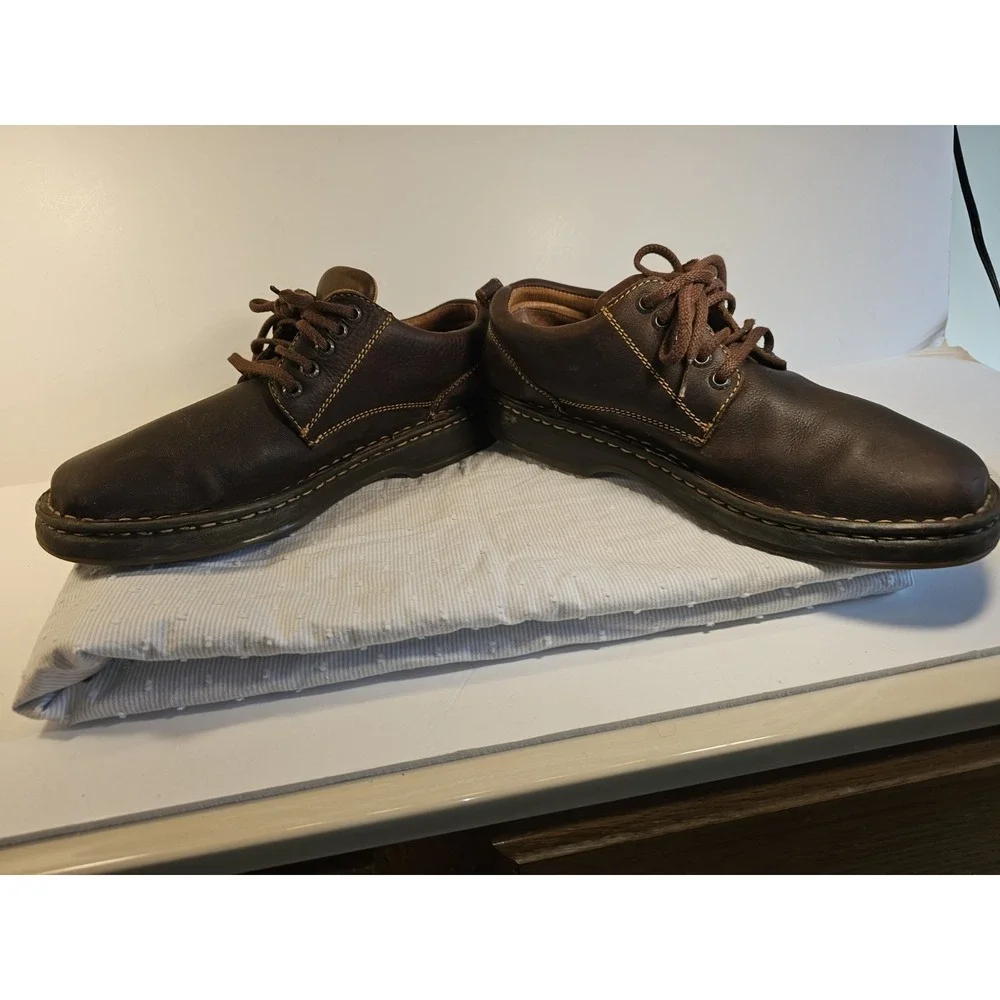 Born‎ Men's Brown Leather VGC  tie casual shoes - mens 8M